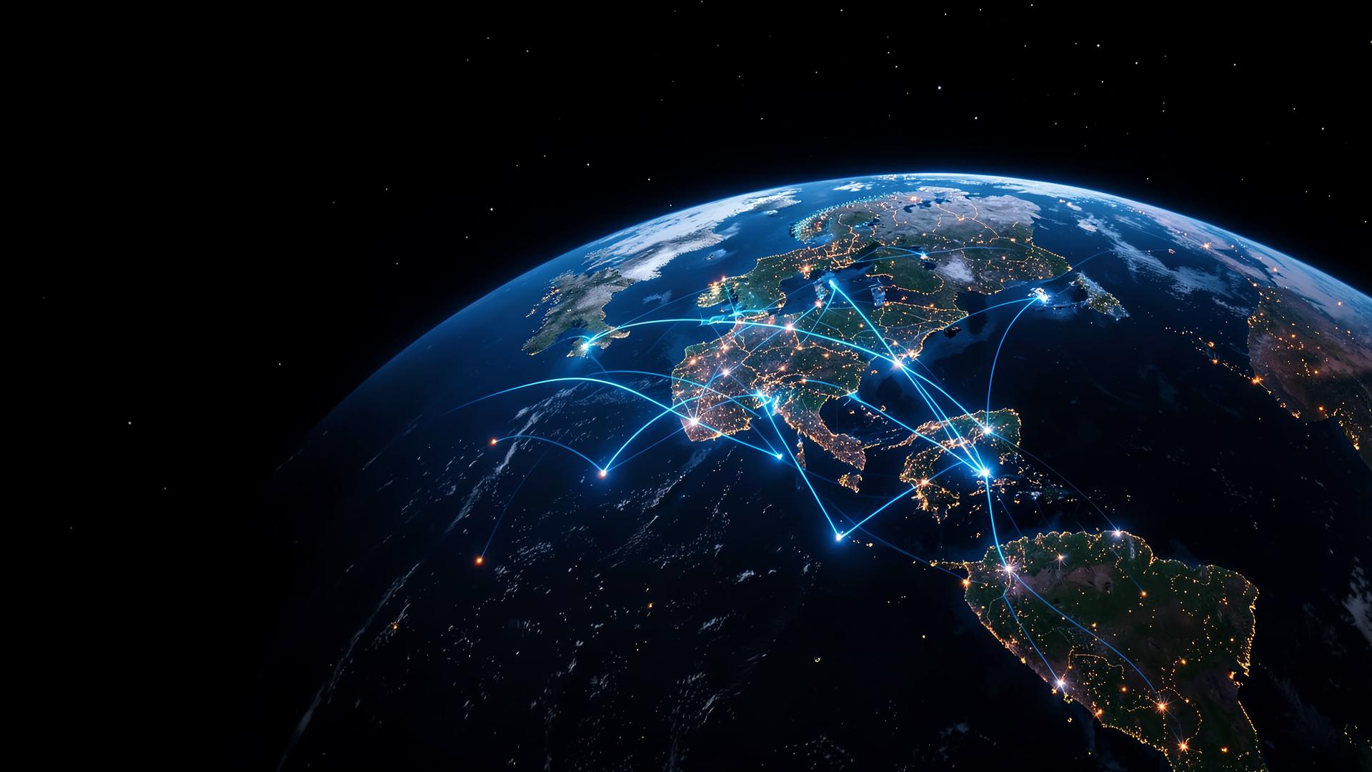 Conexões digitais entre países